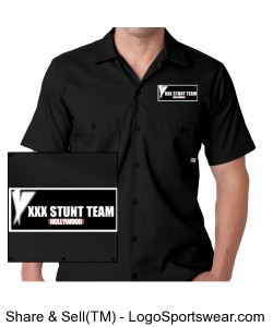 Dickies Mens Short-Sleeve Industrial Poplin Work Shirt Design Zoom